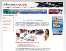 Tablet Screenshot of premiumlanyard.com